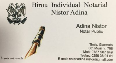 Birou Individual Notarial Nistor Adina