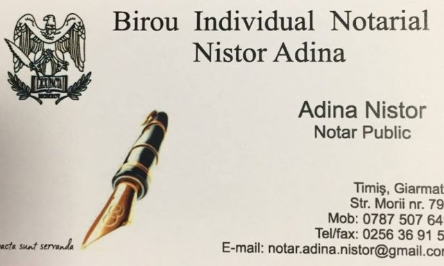 Birou Individual Notarial Nistor Adina